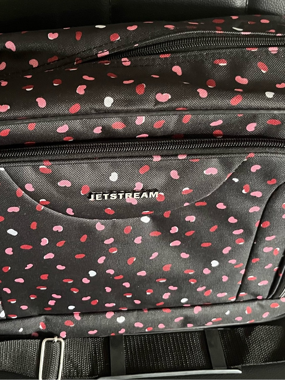 Like New-Jetstream Black Dotted Travel Bag - Picture 3 of 7